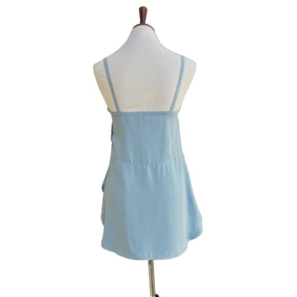 Valette Women's Blue Tourmaline Strappy Tunic Top Size XS - Picture 2 of 12